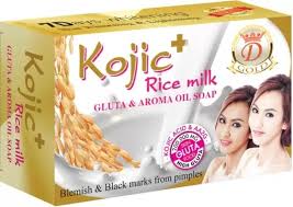 D-NE GOLD Kojic + Rice Milk Gluta & Aroma Oil Soap (x6)
