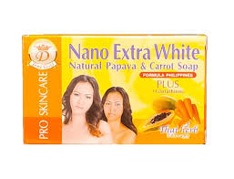 Pro Skincare Nano Extra White Natural Papaya & Carrot Soap x 6
