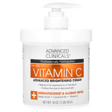 [1lb] ADVANCED CLINICALS Vitamin C Advanced Brightening Cream